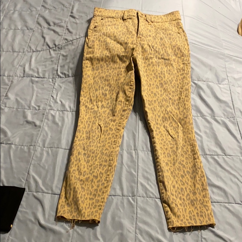 Gap animal print jeans